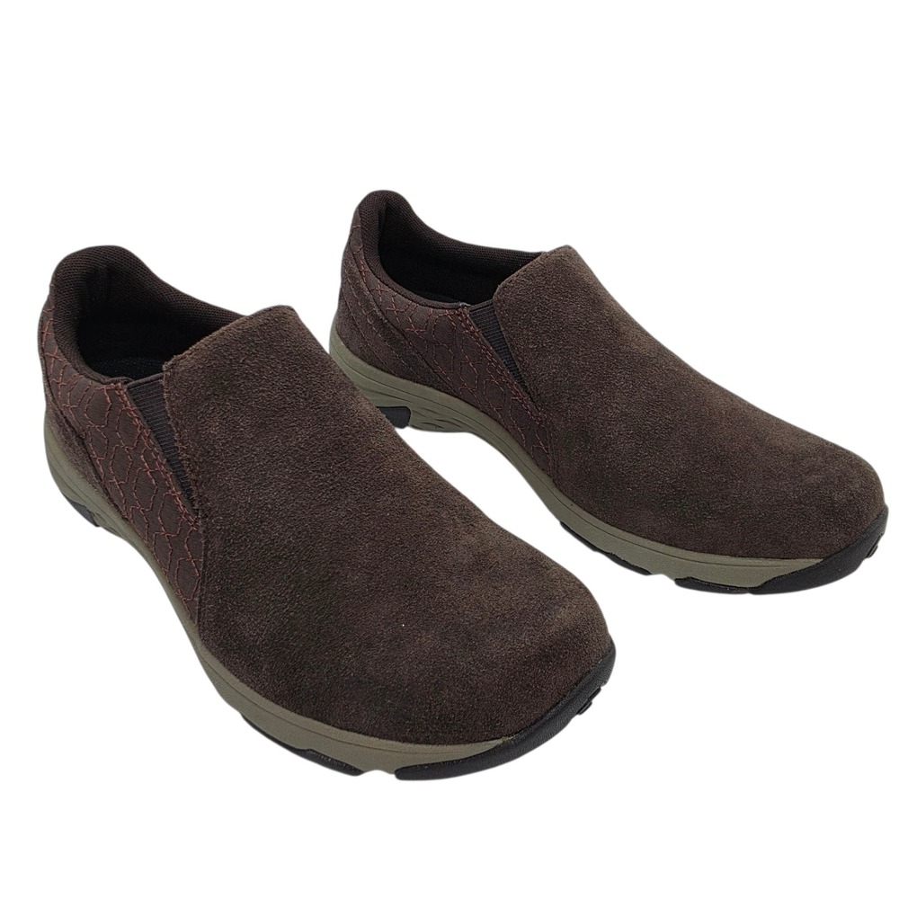 Merrell Espresso Brown Suede Slip On Comfort Shoes Womens 8 J45770 Encore‎ Q2